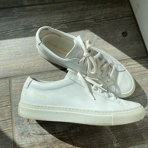 Common Project Achilles Low White Sneaker Size 37